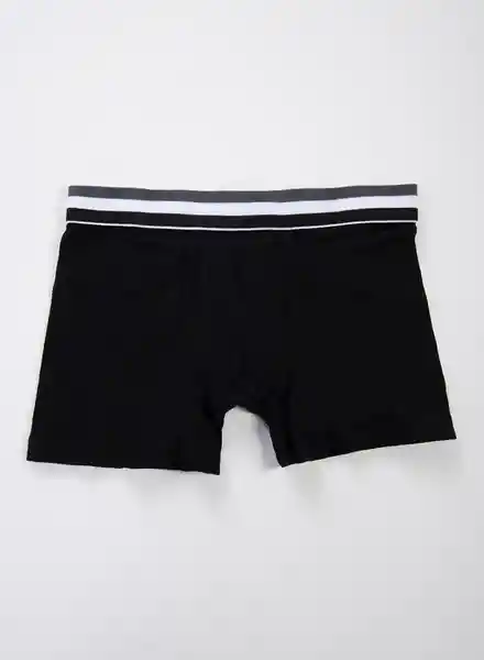 Bóxer Ajustado Niño Junior Negro Talla 4