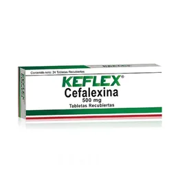 Keflex Antibiótico en Tabletas Recubiertas