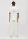 Camiseta Vasew Blanco Talla XXL Hombre Mango