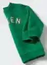 Sudadera Green Verde Talla 71 Niños Mango