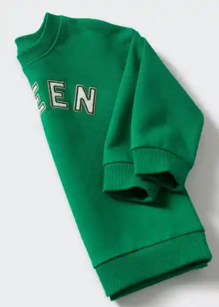 Sudadera Green Verde Talla 71 Niños Mango