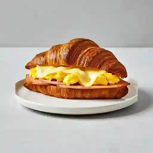 Croissant De Huevo, Jamón Y Queso