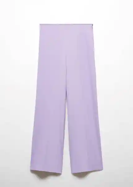 Pantalón Laia-A Lila Talla M Mujer Mango