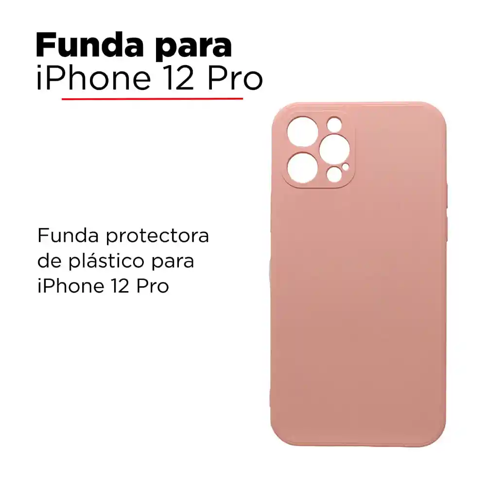 iPhoneCase Para Celular 12 Pro Tpu Rosa