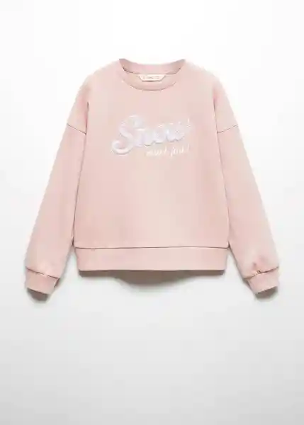 Sudadera Snow Rosa Talla 06 Niña Mango