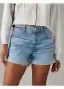 Short Mujer en Color Azul Talla 6 American Eagle