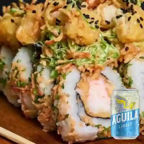 Combo Camarón Crunchy + Aguila Light 355 ml