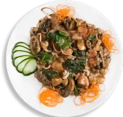 Mariscos en Salsa de Maní