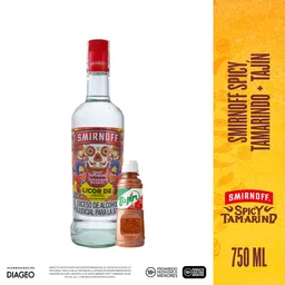 Combo Smirnoff Spicy Tamarindo + Tajín Clásica Chile Con Limón