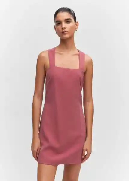 Vestido Bosco-H Rosa Talla S Mujer Mango