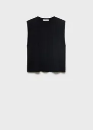Camiseta Viri Negro Talla M Mujer Mango