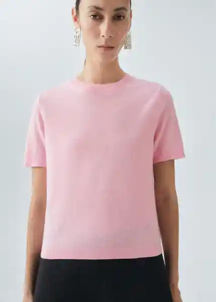 Saco Jersey Taurus Rosa Talla M Mujer Mango