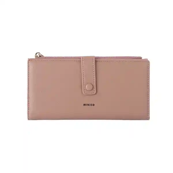 Cartera Larga Para Mujer Rosa Serie Miniso