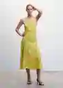 Vestido Prado-H Verde Talla L Mujer Mango