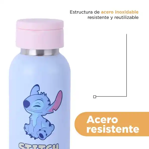 Vaso de Acero Con Asa Serie Stitch Azul 350 mL Miniso