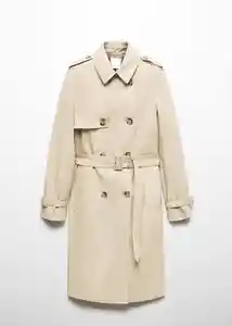 Gabardina Trench Polana Piedra Talla XL Mujer Mango