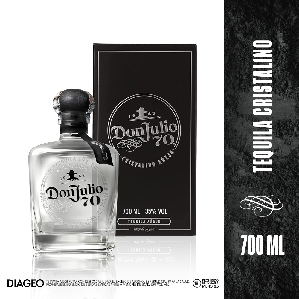 Don Julio 70 Tequila Añejo Cristalino Botella 700ml