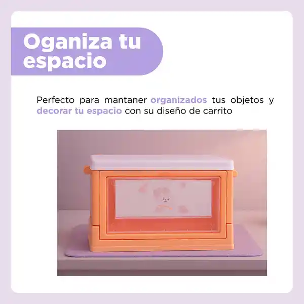 Organizador Minicaja Puerta Lateral Rojo Serie Bt21 Miniso