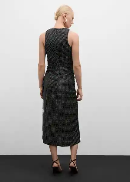 Vestido Topin Negro Talla S Mujer Mango