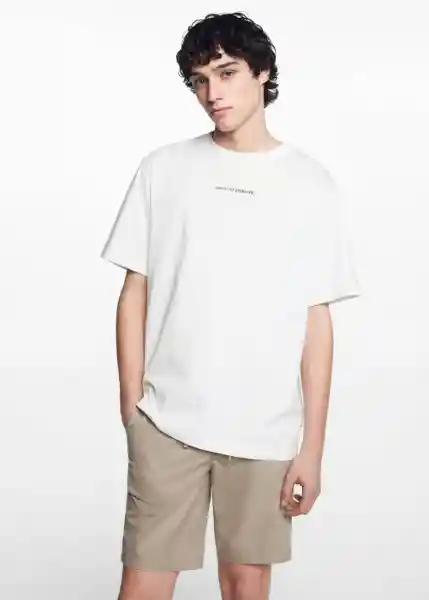 Camiseta World2 Off-White Talla 19 Niño Mango