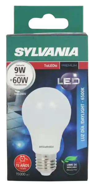 Sylvania Bombillo Led 9W A60