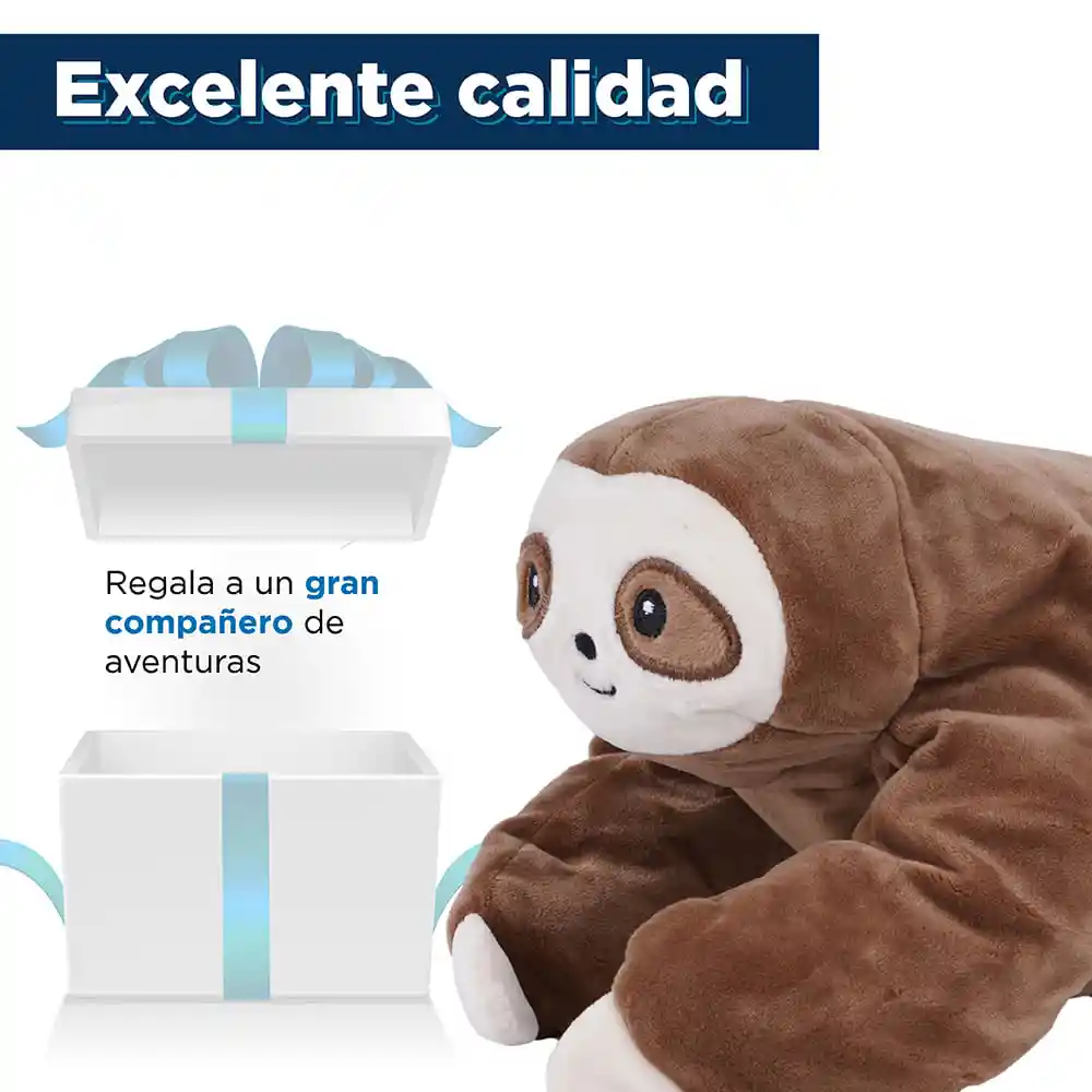 Peluche Oso Perezoso Mediano Café Miniso