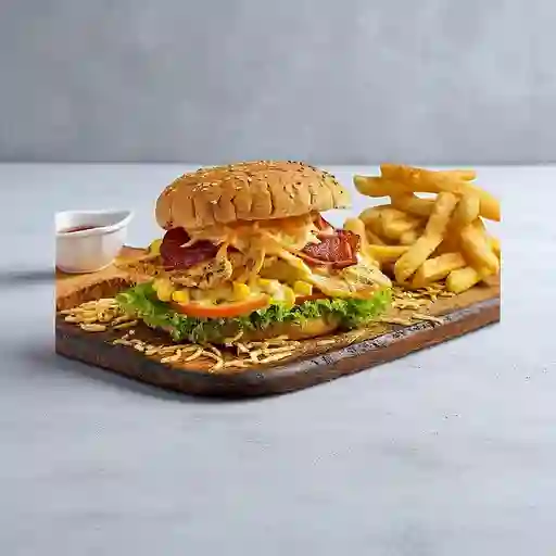 Combo Hamburguesa de la Casa