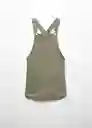 Vestido Pichi Vera Khaki Talla 10 Niñas Mango