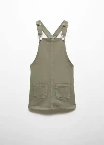 Vestido Pichi Vera Khaki Talla 10 Niñas Mango