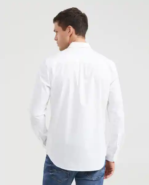 Camisa Line Shirt Masculino Blanco 0 Claro Talla M Chevignon