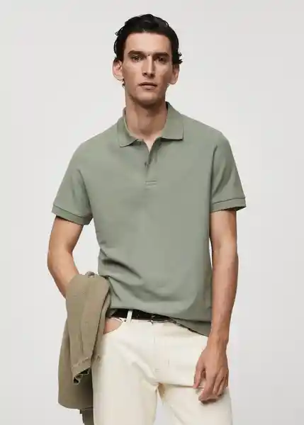 Camisa Polo Rea Khaki Talla XXL Hombre Mango