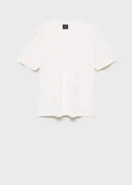 Camiseta Kimi Blanco Talla L Hombre Mango