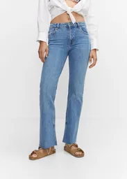 Pantalón Jean Elle Tejano Medio Talla 46 Mujer Mango