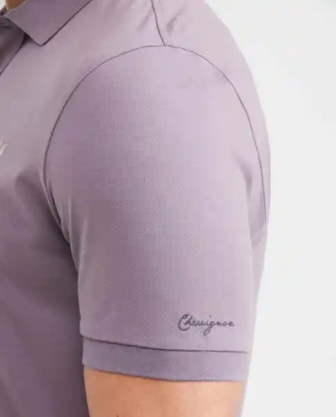 Camiseta Polo Muscle Morado Efímero Oscuro S Chevignon