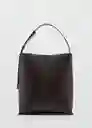 Bolso G Puala Chocolate Talla 99 Mujer Mango