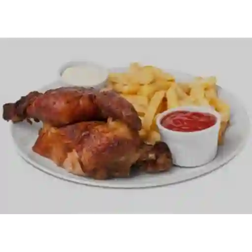 1/2 Pollo frito
