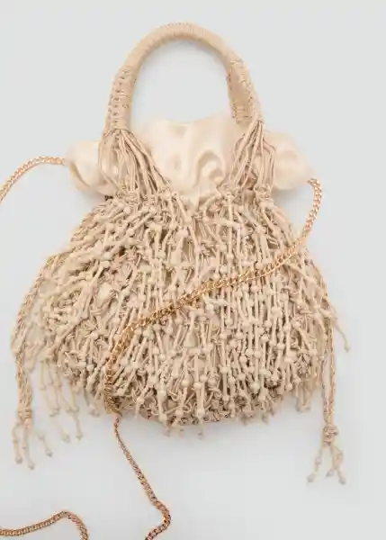 Bolso P Pazo Beige Talla 99 Mujer Mango