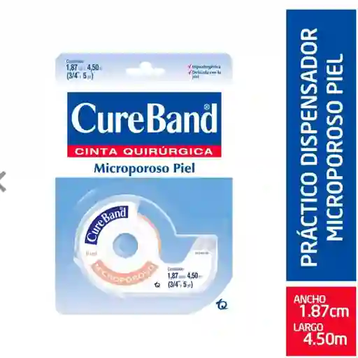 Cure Band Cinta Quirúrgica Microporoso Color Piel