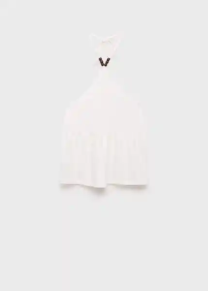 Top Wood Offwhite Talla 20 Teen Niñas Mango