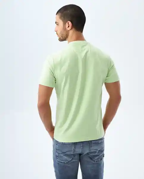 Camiseta Hombre Verde Talla L 849F003 Americanino