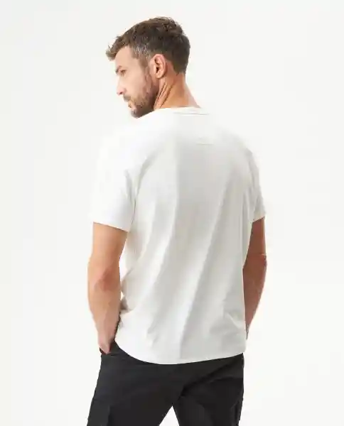 Camiseta Racing Fabric Masculino Blanco Claro Talla L Chevignon