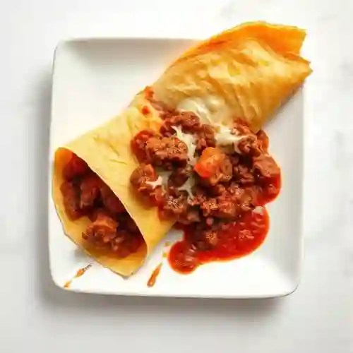 Crepe de Boloñesa y Queso