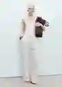 Enterizo Mono Tory Off White Talla S Mujer Mango