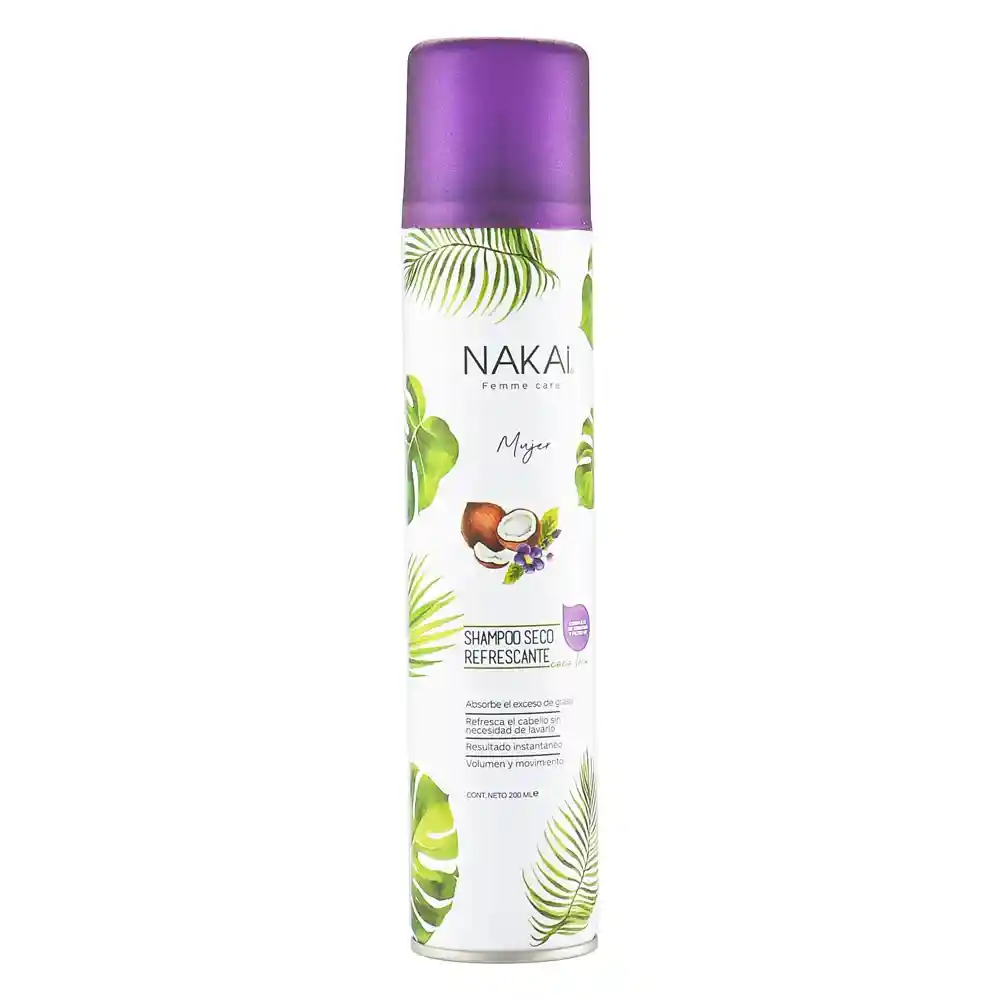 Shampoo Seco Nakai Refrescante 200 Ml