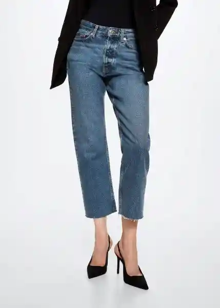 Jeans Havana2 Tejano Oscuro Talla 32 Mujer Mango