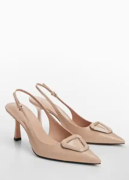 Zapatos Franie Nude Talla 35 Mujer Mango