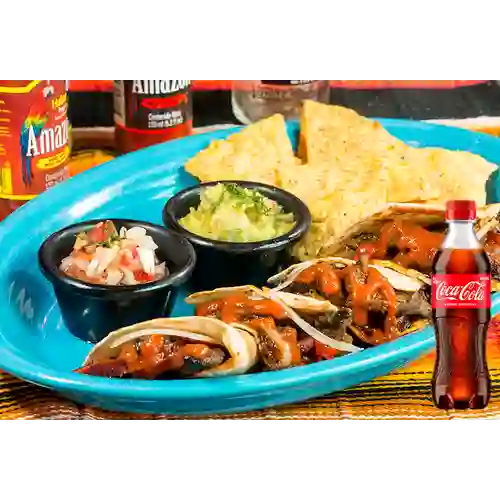 Combo Quesadilla Carne Asada +Cocacola Orig 400ml