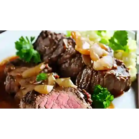 Lomo de Cerdo de 200Gr Encebollado