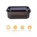 Contenedor Para Alimentos Negro 650 mL Miniso