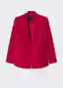 Americana Combi Fucsia Talla L Mujer Mango